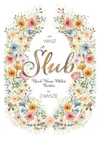 Karnet Ślubny, Kolorowy Pattern