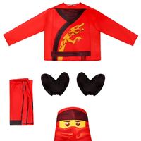 Kostium ninja Lloyd dla dzieci rozmiar M kolor Building Man czerwone
