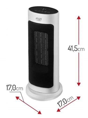 TERMOWENTYLATOR CERAMICZNY LED Z PILOTEM + TIMER 200W AD7738 - DE-AD7738 na Arena.pl