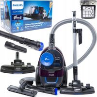Odkurzacz Bezworkowy Philips PowerPro Cyklonowy Mocny Filtr Hepa 900 W 1,5l