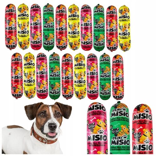 Karma dla Psa Psów Baton Mięsny MISIO 83% Mięsa 19x1KG Uniwersalna Mokra na Arena.pl