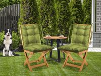 Poduszka ogrodowa dekoracyjna 50x100 cm na krzesło w kolorze zielonym