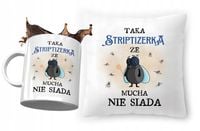 Zestaw Dla Striptizerki Poduszka + Kubek Prezent Z Nadrukiem Ze Zdjęciem
