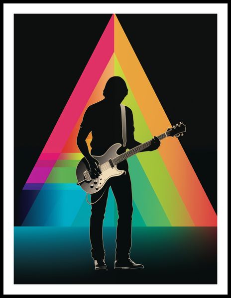 Plakat 60x80cm Pryzmat przez Gitarę zdjęcie 3