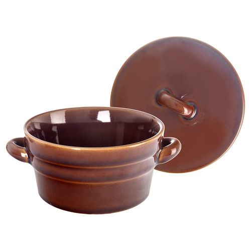 Pojemnik Ceramiczny Kuchenny Garnek na Smalec Żywność Miska na Zupę 340 ml na Arena.pl