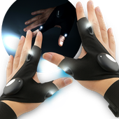 2x RĘKAWICZKI Z LATARKĄ LED WODOODPORNE WARSZTATOWE DLA MECHANIKA