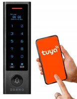 ZAMEK SZYFROWY DO DRZWI WIFI SZYFRATOR NA KOD BRELOKI RFID + APLIKACJA TUYA
