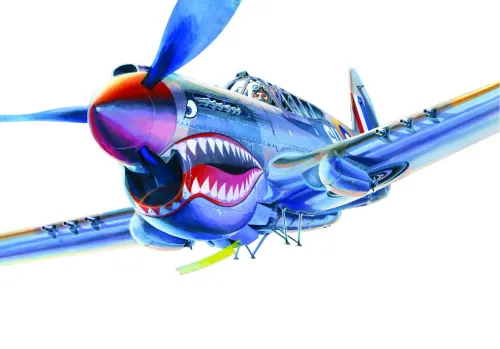 Model samolotu do sklejania D-220 P-40 K 'Kittyhawk'Mk.III na Arena.pl