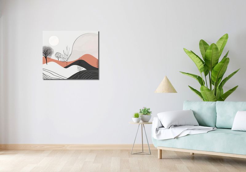 Obraz 70x60cm Półcień Widoku zdjęcie 2