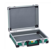 Walizka aluminiowa zielona 340x280x105 mm