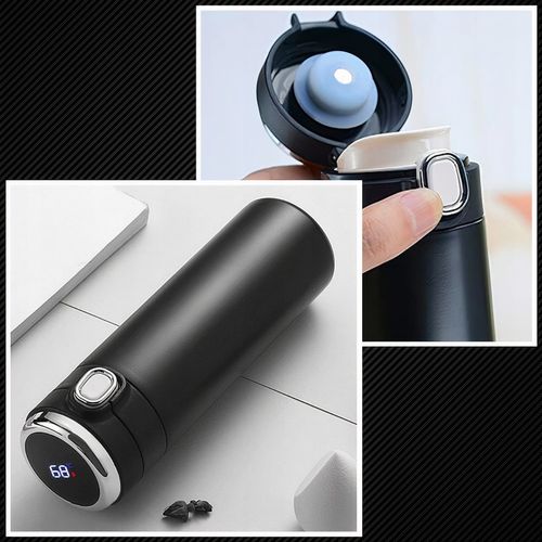 KUBEK TERMICZNY TERMOS Z USTNIKIEM NA KAWĘ HERBATĘ DO SAMOCHODU 420 ML LED na Arena.pl