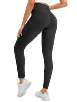 Legginsy Damskie Push Up Wysoki Stan Czarne M Fitness Joga Siłownia