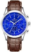 zegarek męski giewont chronograph sapphire srebrno niebieski gw7650-a5