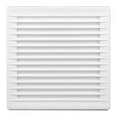 kratka wentylacyjna z siatką 170*170, fi 125 biały - rx 02-247