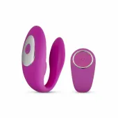tap dancer by dream toys - wibrujący system dla par, 7 trybow, fioletowy