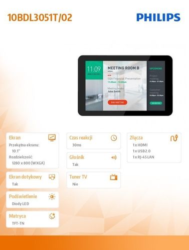 Philips 10.1" 10BDL3051T/02 Multi Touch Display na Arena.pl