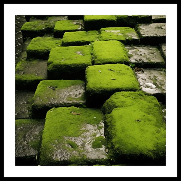 Plakat 40x40cm Zielona Mozaika zdjęcie 3