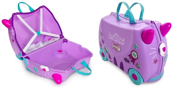 WALIZKA TRUNKI JEŻDŻĄCA WALIZECZKA - JEŹDZIK KOTEK zdjęcie 7