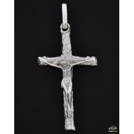 SREBRNY KRZYŻYK PAPIESKI DUŻY Z JEZUSEM PRÓBA SREBRA 925 na Arena.pl