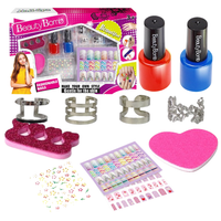 Zestaw Do Malowania Paznokci Naklejki Pierścionki Brokat 777-3