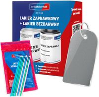 lakier zaprawka + bezbarwny + patyczki zaprawkowe bmw 354 titansilber