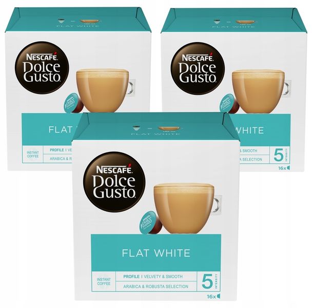 Kapsułki Nescafe Dolce Gusto Flat White 3x16szt zdjęcie 1
