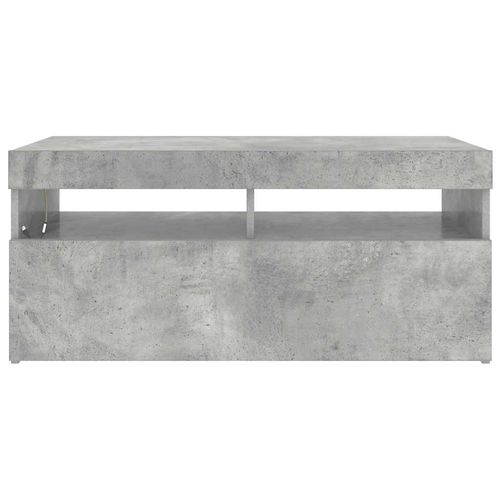 Szafka pod TV z oświetleniem LED, szarość betonu, 90x35x40 cm na Arena.pl