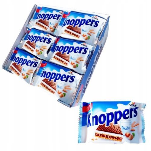 KNOPPERS MLECZNO-ORZECHOWY WAFELEK 25g x 24szt DATA: 2024.08.12 na Arena.pl