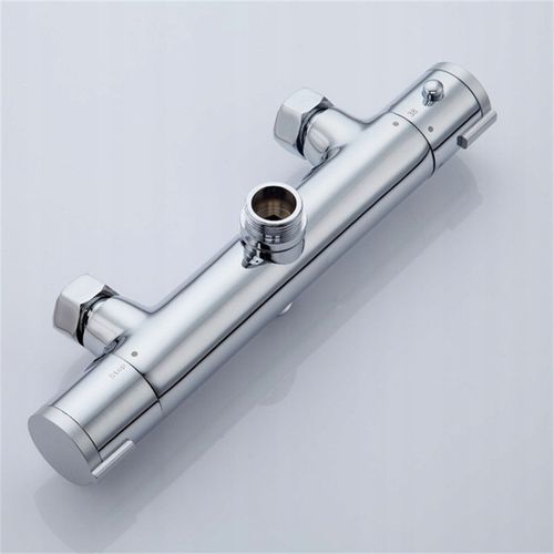 BATERIA PRYSZNICOWA Z TERMOSTATEM ŁAZIENKOWA ŚCIENNA ZESTAW T204A CHROM na Arena.pl