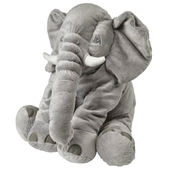 Pluszak Słoń maskotka przytulanka miś duży 60 cm IKEA JÄTTESTOR szary