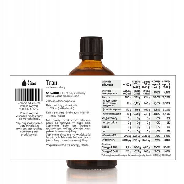 Olej z czarnuszki dla dzieci + Tran dla dzieci + syrop z jagody kamczackiej zdjęcie 4