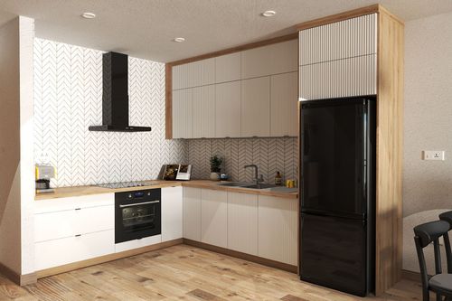 AUSTIN KU-DP60 Szafka 60 cm dolna fronty MDF frezowane pionowo na Arena.pl