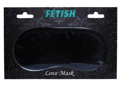 czarna satynowa maska na oczy fetish b series na Arena.pl