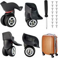 2 PARA ZAMIENNE KÓŁKA ZESTAW DO WALIZKI BAGAŻOWEJ