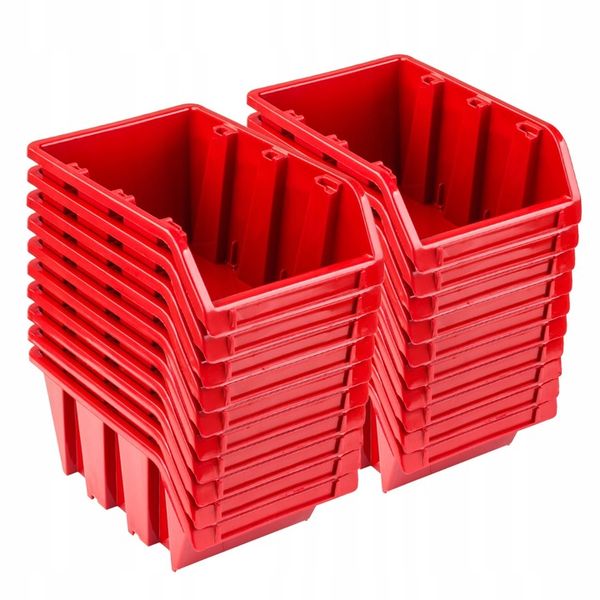 Kuweta pudełko organizer 20x NP6 czerwone zdjęcie 1