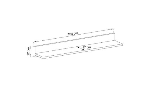 Półka ADVANCED 104 cm na Arena.pl