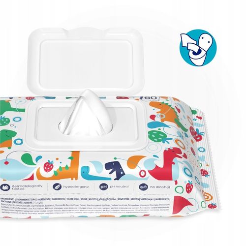 10x Papier nawilżany Kindii fun 60 szt. na Arena.pl