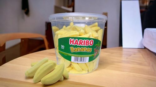 Żelki Pianki Owocowe HARIBO Bananowe Banany 150 sztuk / 1050g Niemieckie na Arena.pl