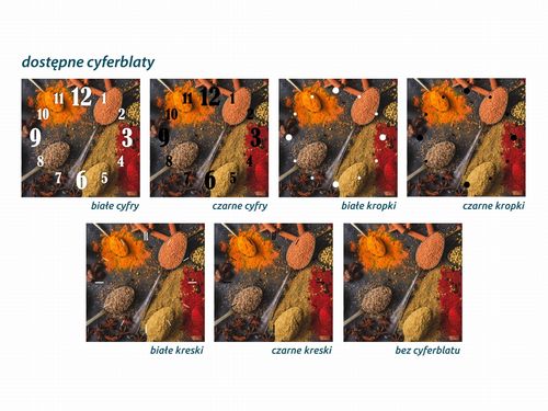 ZEGAR SZKLANY ROMB - Przyprawy na Arena.pl