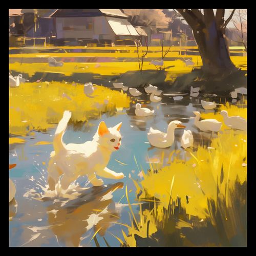 Plakat 40x40cm Słońce na Wsi na Arena.pl