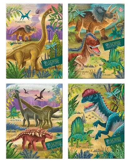 NOTES 9X12CM JURASSIC ADVENTURE ARGUS zdjęcie 1