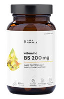 AURA HERBALS Witamina B5 200 mg, kwas pantotenowy (90 kaps.)