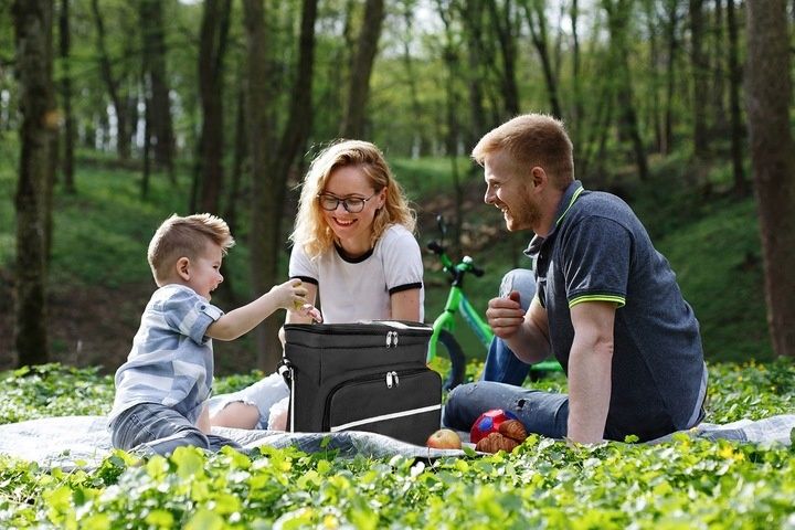 Torba Termiczna Plażowa 28l Piknikowa Torba Termo Termiczna Duża na Piknik zdjęcie 11