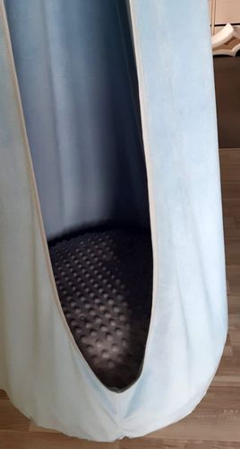 huśtawka kokon błękitna MALPISZON.PL na Arena.pl