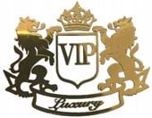 Naklejki Wlepki Lions Lwy VIP Emblemat Złoty na Samochód Auto Motor Kask