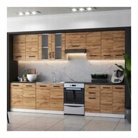 MEBLE KUCHENNE KUCHNIA ZESTAW SZAFKI MODUŁOWE BLAT JOLA 3,2M DĄB WOTAN