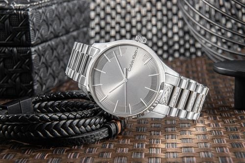 zegarek męski calvin klein iconic brancelet 25200036 + box na Arena.pl