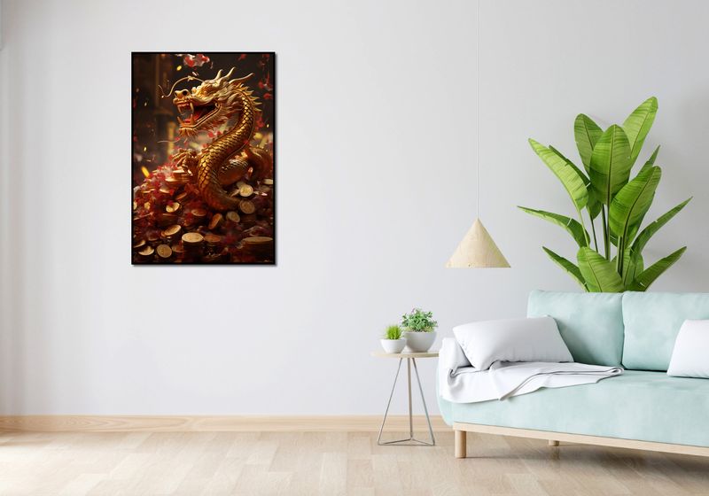 Plakat 67,5x100cm Smok Bogactwa zdjęcie 4