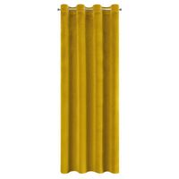 Zasłona welwetowa na przelotkach SAMANTA 140x250 musztardowa