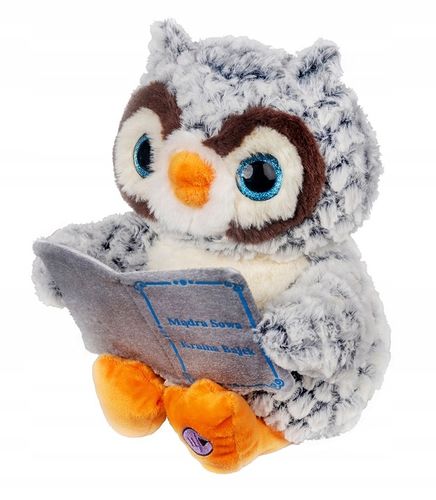PLUSZOWA SOWA MASKOTKA INTERAKTYWNA MÓWI OPOWIADAJĄCA 3 BAJKI POLSKIE na Arena.pl